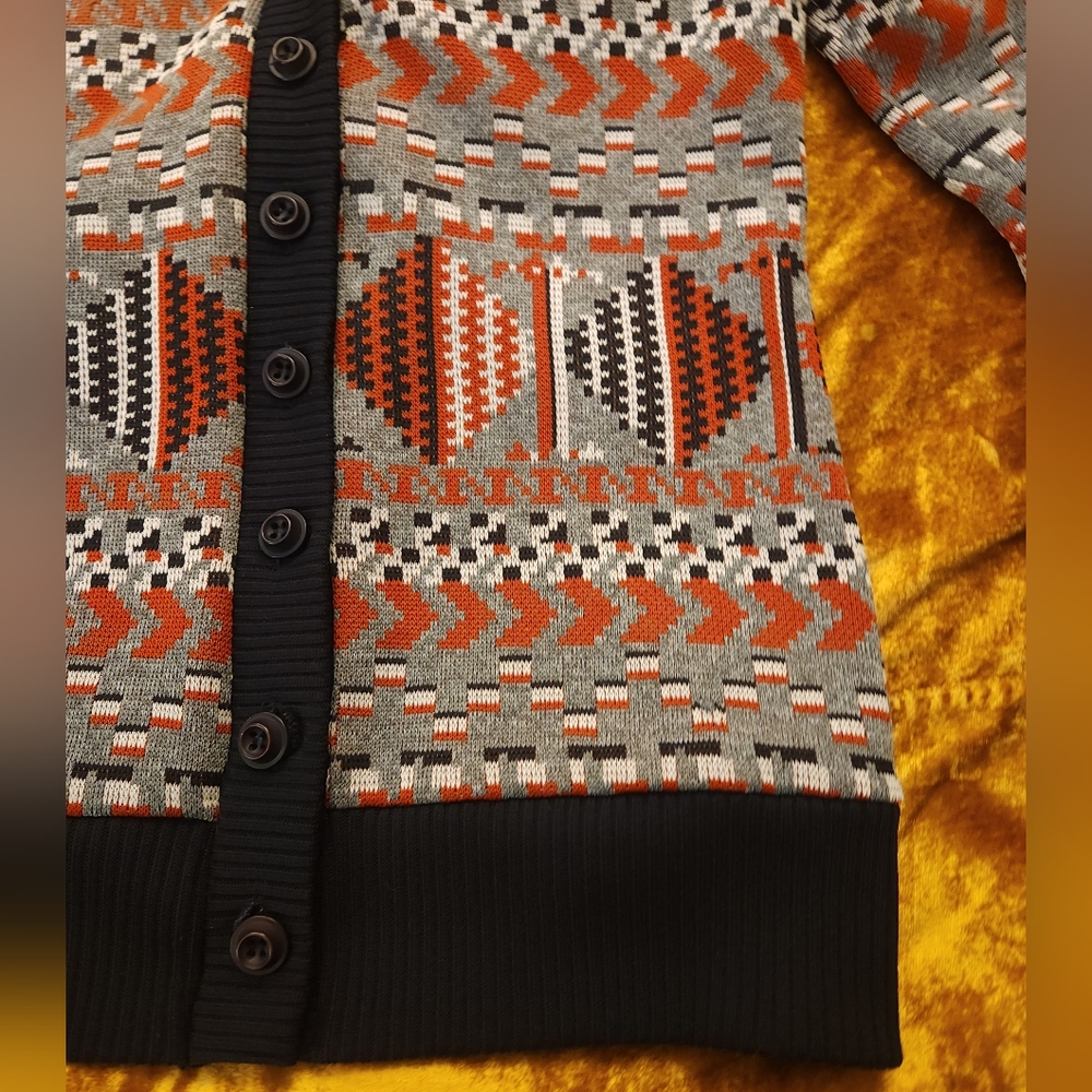 Catalina Button Up Patterned Cardigan - image 7